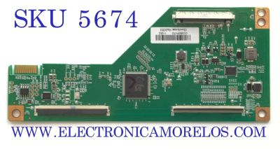 T-CON PARA TV RCA / NUMERO DE PARTE CC580PV7D / 72000138YTGK / MODELO RHOS658SM        